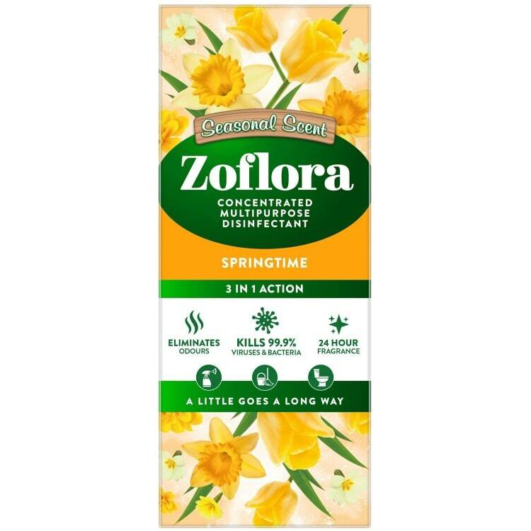 Zoflora Concentrated Multipurpose Disinfectant, Springtime Scent, 250ml