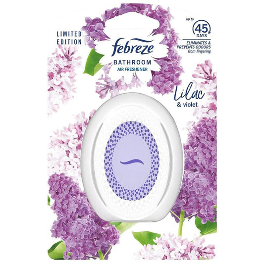 Febreze Bathroom Air Freshener, Small Spaces Refresher, Lilac & Violet Scent, 7.5ml