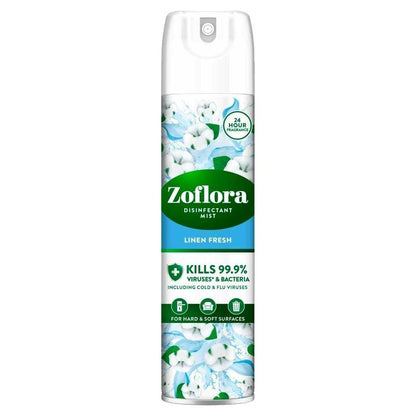 Zoflora Disinfectant Mist Air Spray, Linen Fresh Scent, 300ml