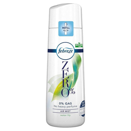 Febreze Zero% Air Mist Spray Refill only, 300ml, Water Lily Scent