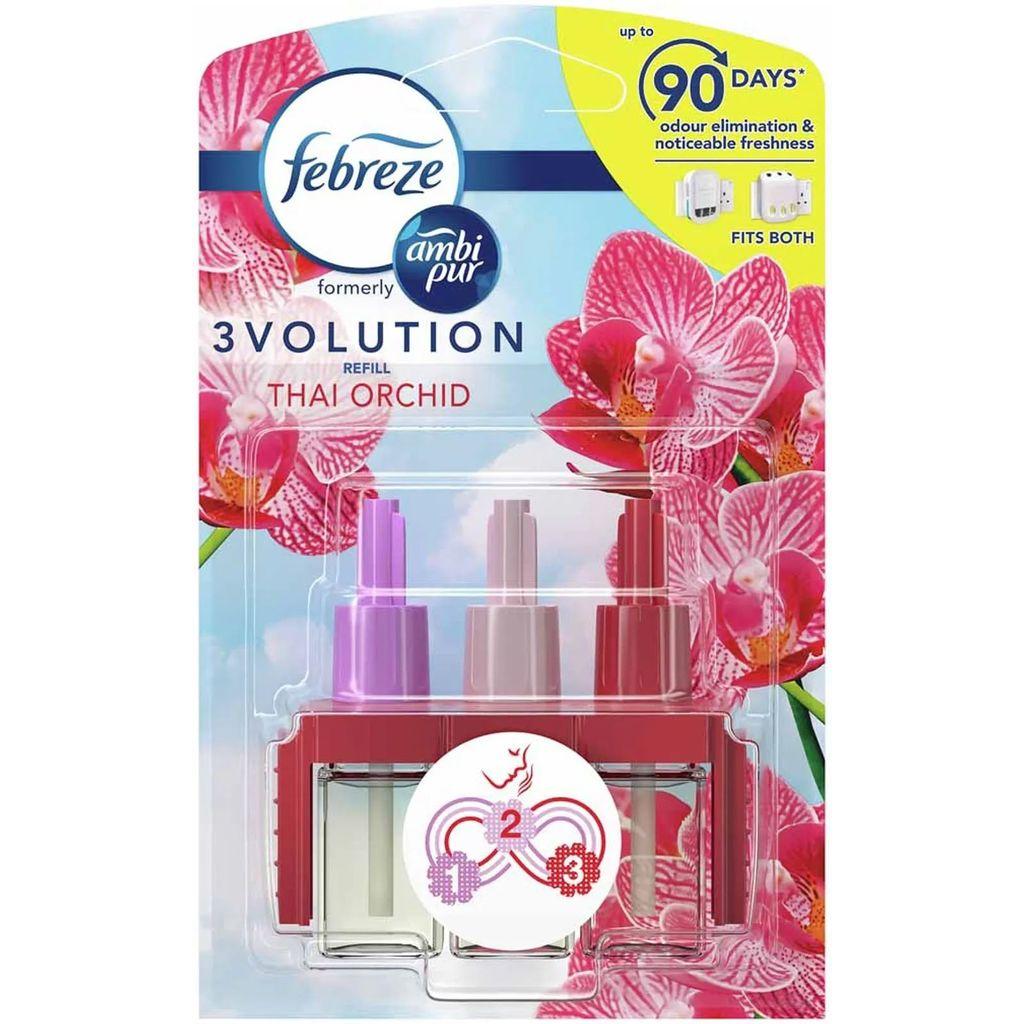 Febreze Ambi Pur 3Volution Air Freshener Plug-in Refills Only, 20ml, Thai Orchid Scent