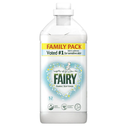 Fairy Original Fabric Softener, 52washes, for Sensitive Skin, 1.82L