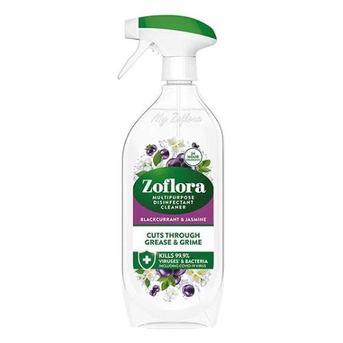 Zoflora Multipurpose Disinfectant Cleaner Spray, Blackcurrant & Jasmine Scent, 800ml