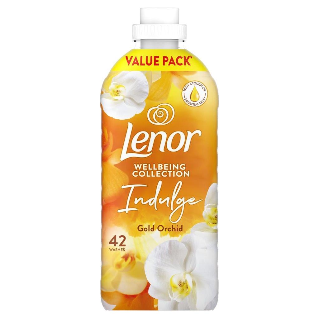 Lenor Fabric Conditioner, Wellbeing Collection, Gold Orchid Scent, 42washes, 1.386L