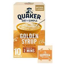 Quaker Oat So Simple Golden Syrup Porridge Sachets 10x36g