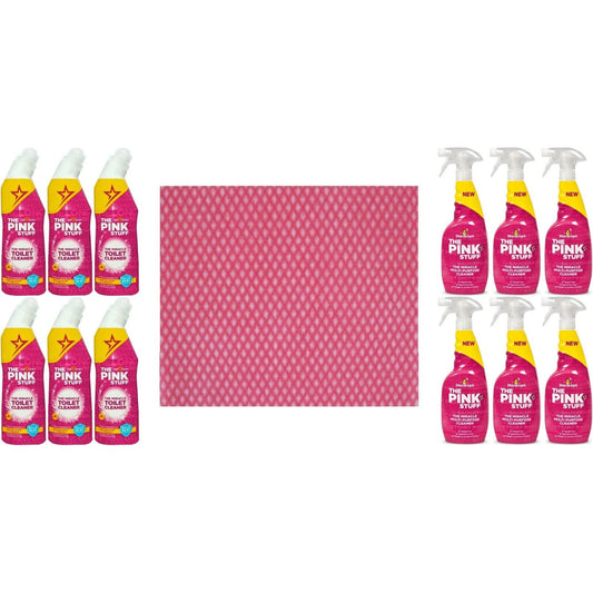 THE PINK STUFF Multi Purpose Cleaner, 6 X 750 ml+The Miracle Toilet Gel-6 x 750m