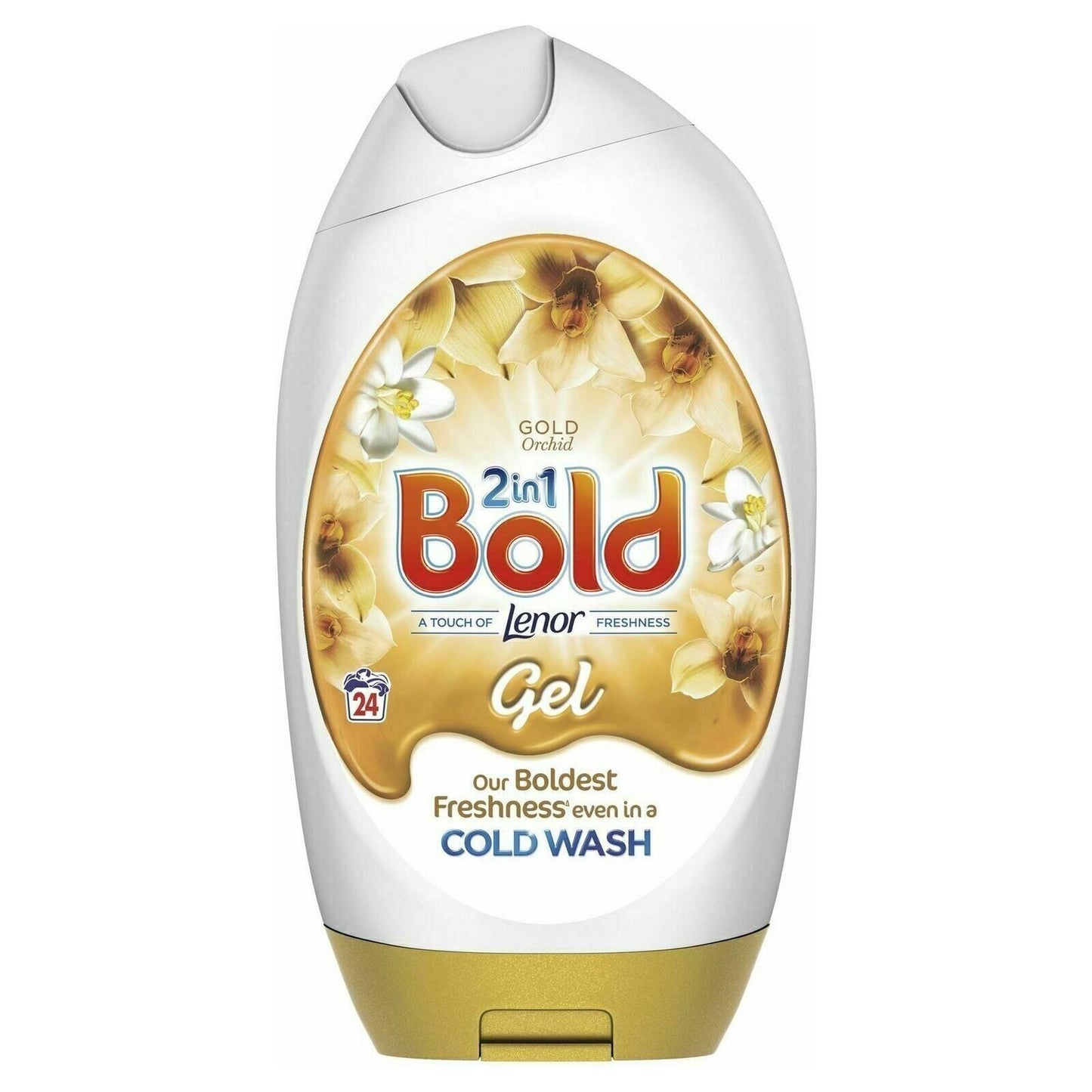 Bold 2 in 1 Laundry Washing Gel, Gold Orchid Scent, 840ml, 24 Washes