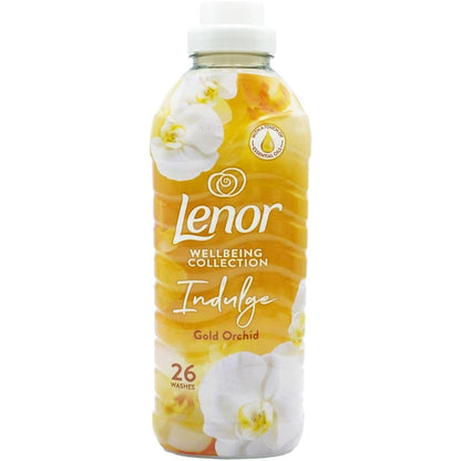 Lenor Fabric Conditioner Gold Orchid 26 Wash Laundry Softener Fresh 858ml.