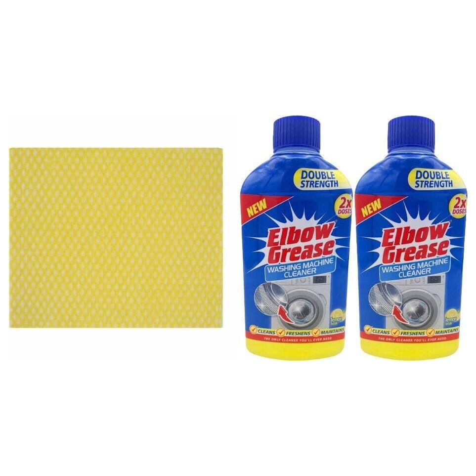 2 x Elbow Grease Washing Machine Cleaner,250ml,Lemon