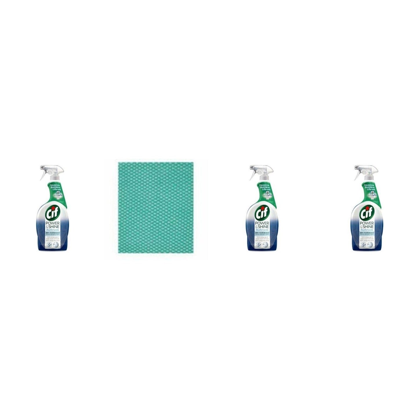 3 x Cif Power & Shine Bathroom Spray -700ml.