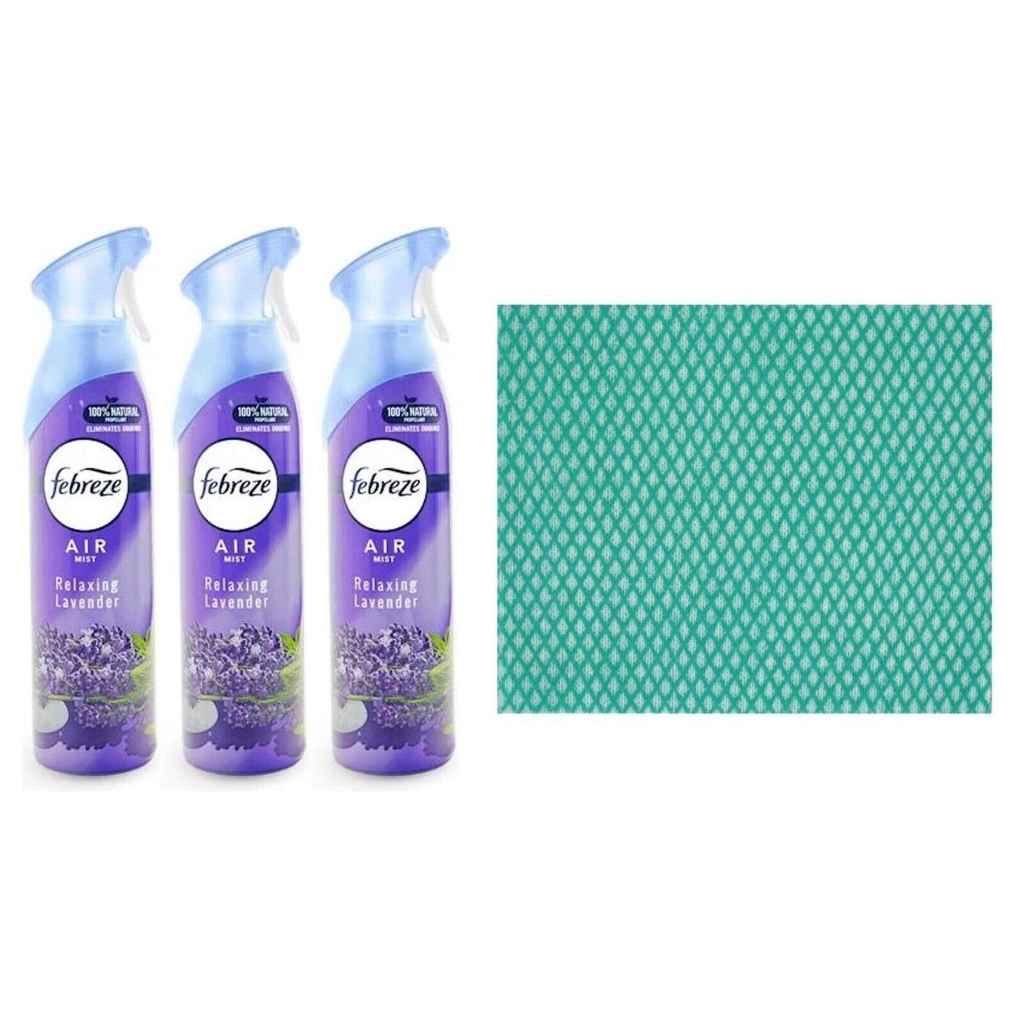 3 x Febreze Air Mist ,Freshener Spray,300ml,Relaxing Lavender