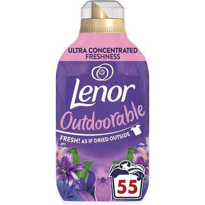 3 x Lenor Outdoorable Fabric Conditioner 55 W 770ml Mixed Scent Bundle