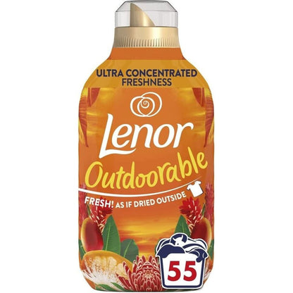 3 x Lenor Outdoorable Fabric Conditioner 55 W 770ml Mixed Scent Bundle