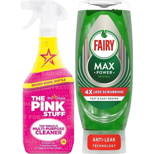 The Pink Stuff,The Miracle Multi Purpose Spray+Fairy Max Power 640ml.