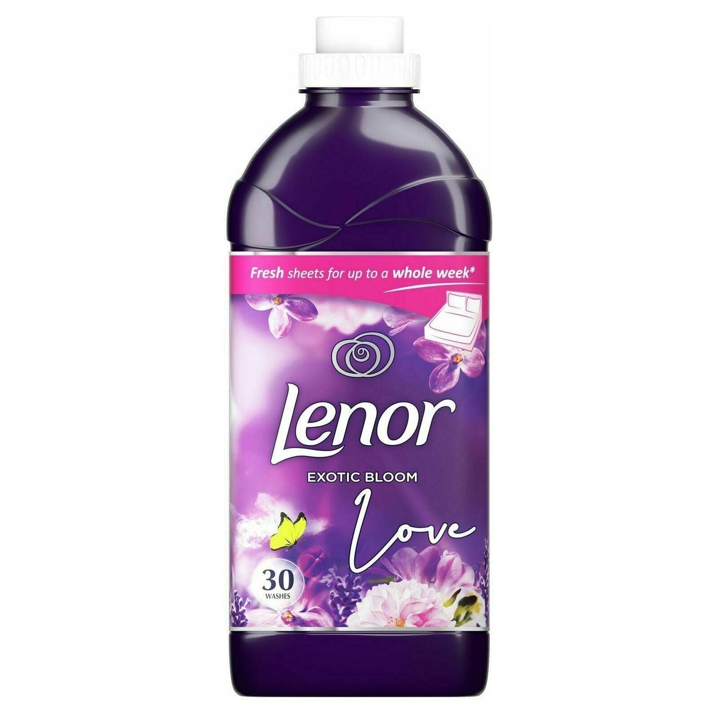 Lenor Fabric Conditioner Exotic Bloom 1.05L 30 Wash Fresh Scent Laundry Softener