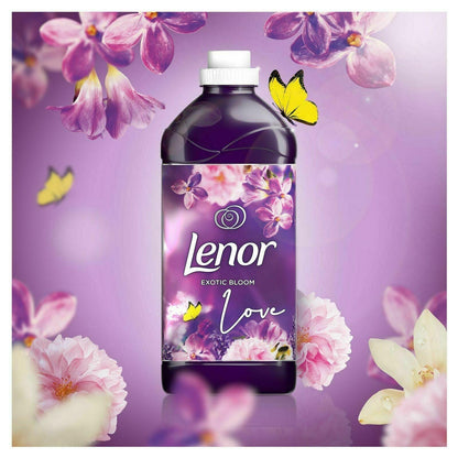 Lenor Fabric Conditioner Exotic Bloom 1.05L 30 Wash Fresh Scent Laundry Softener