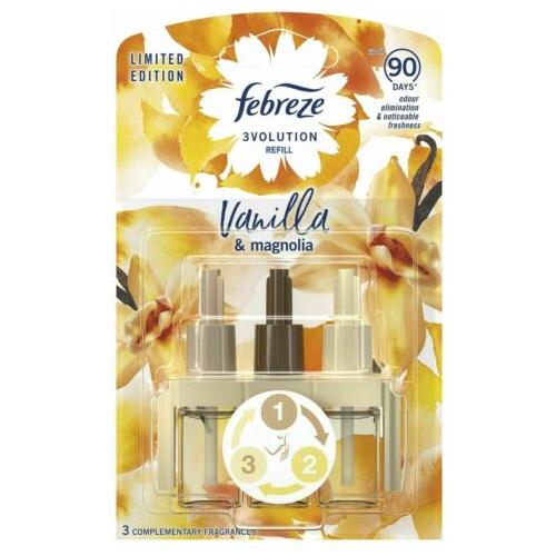 Febreze 3Volution Vanilla & Magnolia Plug-in Refill Fresh Scent Odour Eliminator
